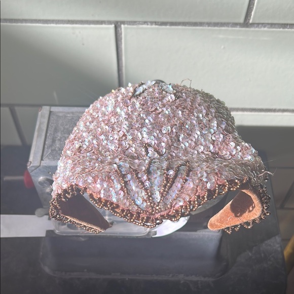 Pink and Silver Dome Hat with Shimmering Beads main image 5